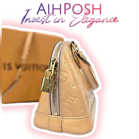 Louis Vuitton Alma BB in Yellow Vernis (DC:FL3105) (Comes with Dustbag - NO BOX) - Picture 5 of 10